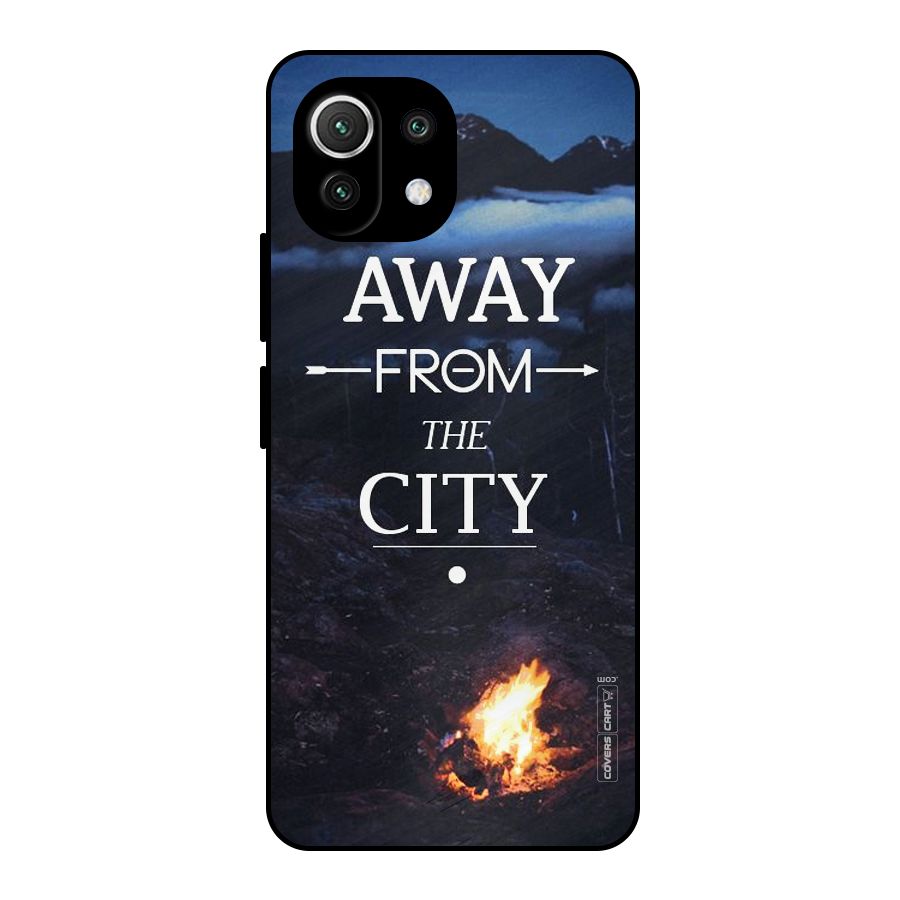 Away From City Metal Back Case for Mi 11 Lite