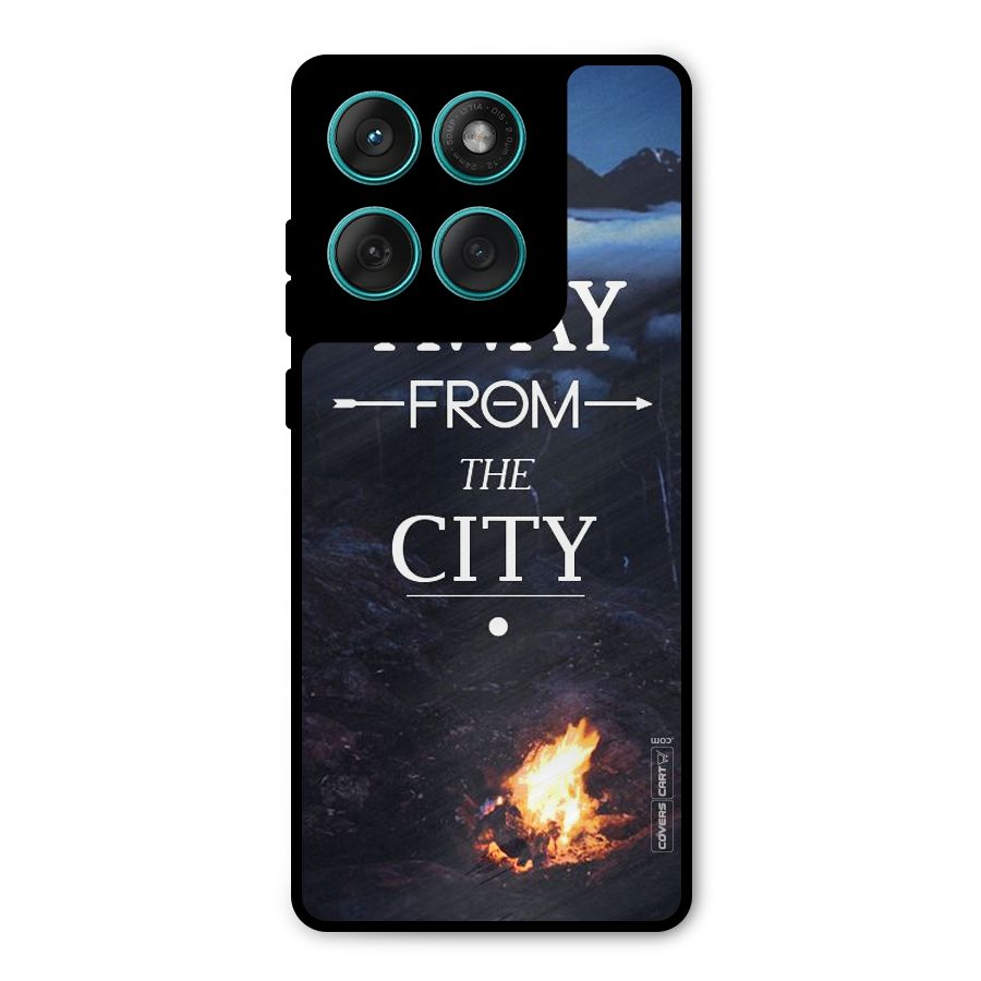 Away From City Metal Back Case for Motorola Edge 60
