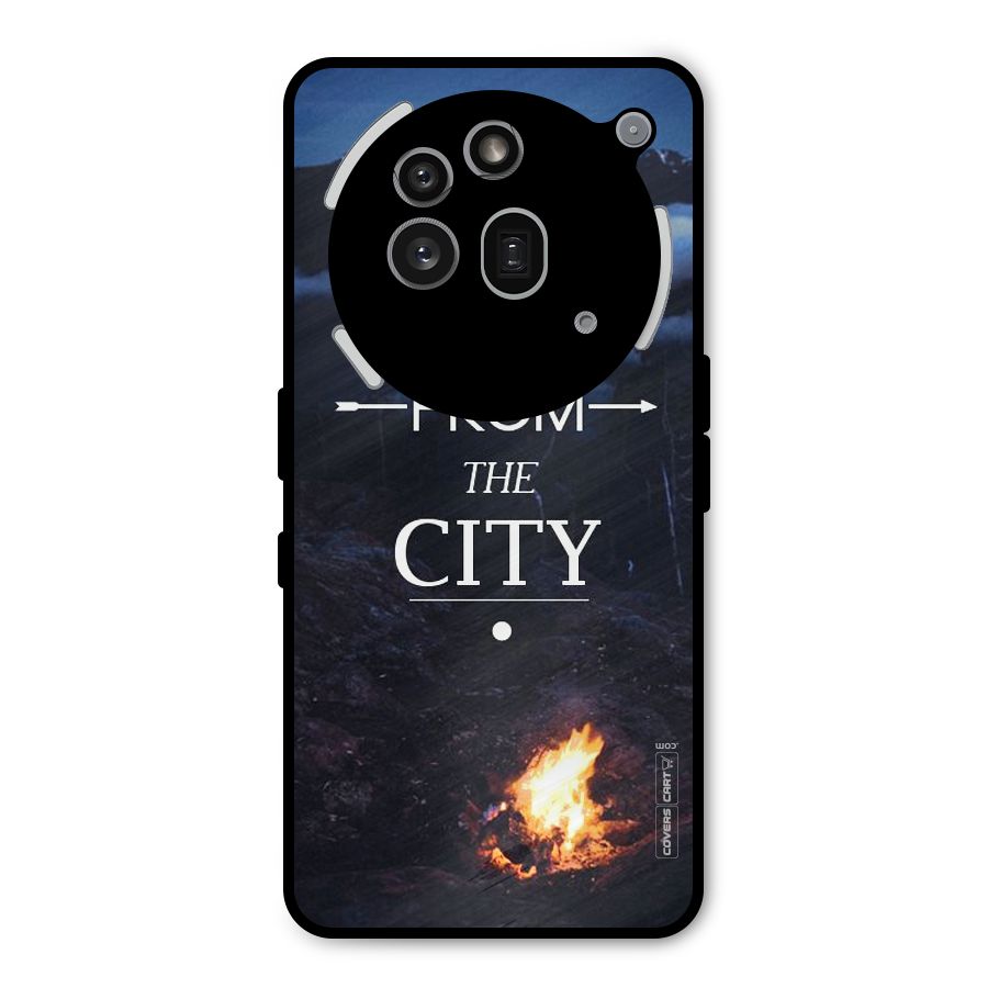 Away From City Metal Back Case for Nothing Phone 3a Pro
