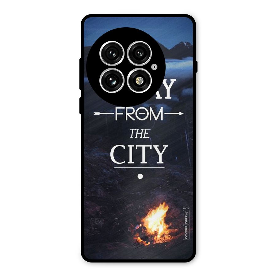 Away From City Metal Back Case for OnePlus 13