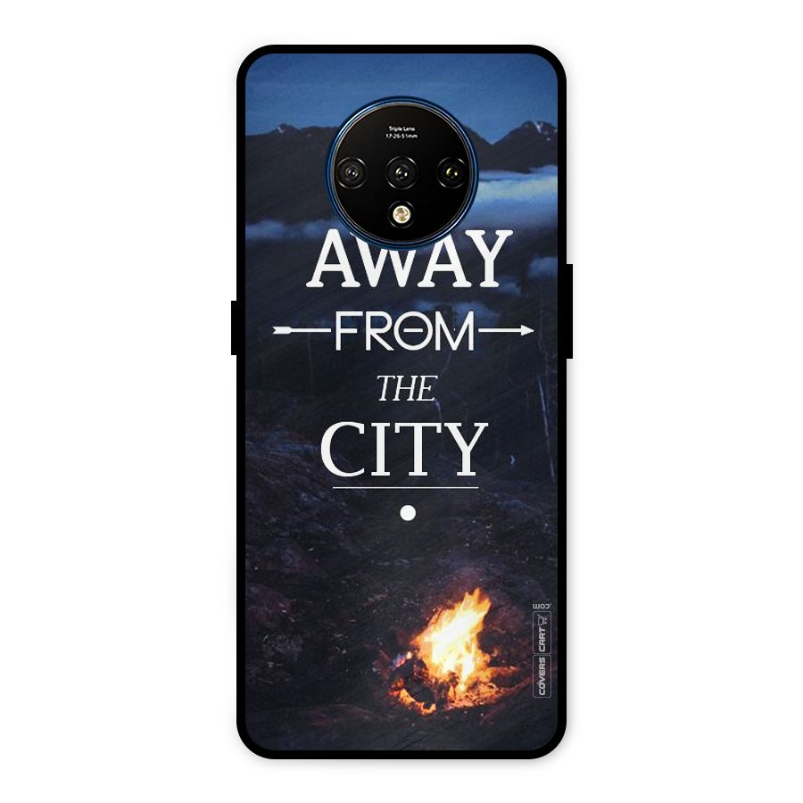 Away From City Metal Back Case for OnePlus 7T