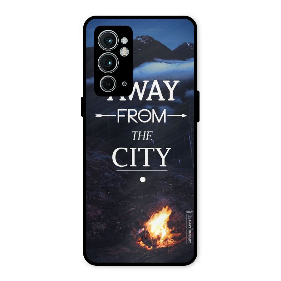 Away From City Metal Back Case for OnePlus 9RT 5G