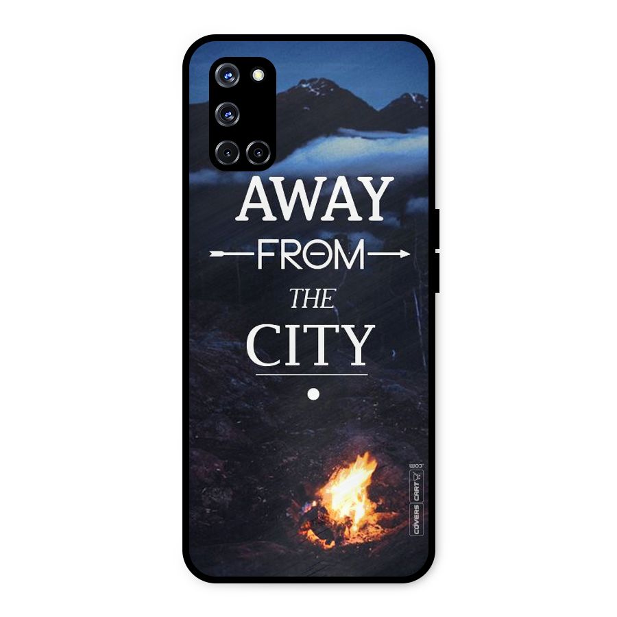 Away From City Metal Back Case for Oppo A52