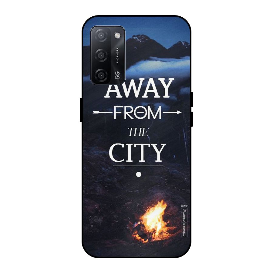 Away From City Metal Back Case for Oppo A53s 5G