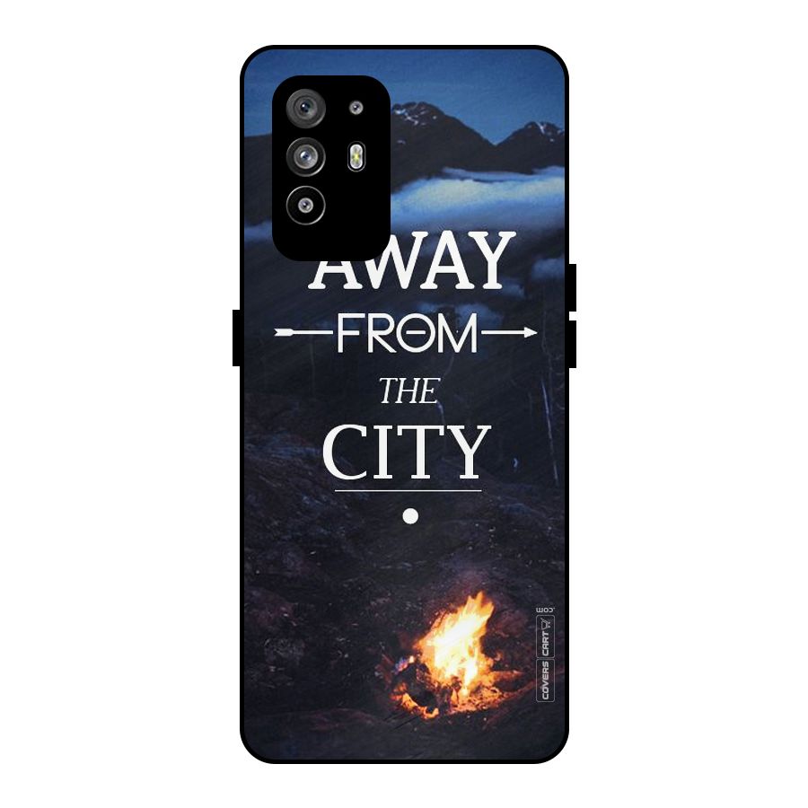 Away From City Metal Back Case for Oppo F19 Pro Plus 5G