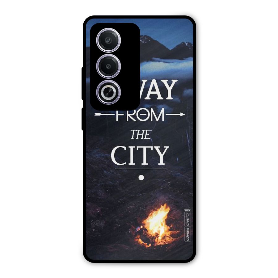 Away From City Metal Back Case for Oppo K12x