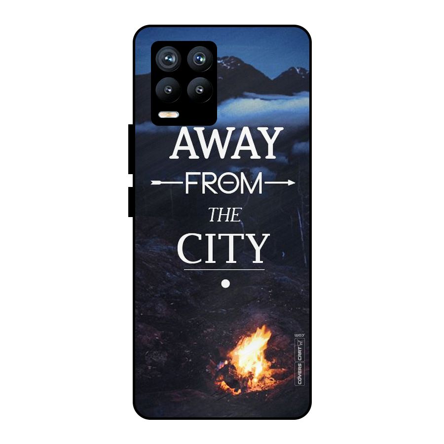 Away From City Metal Back Case for Realme 8 Pro