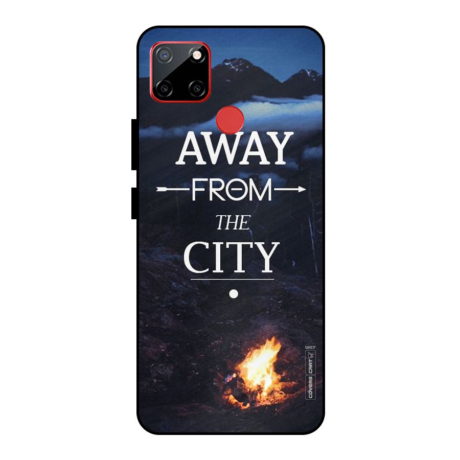 Away From City Metal Back Case for Realme C12
