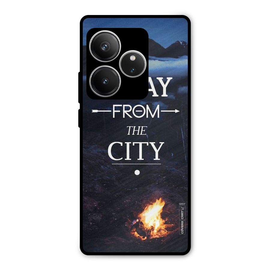 Away From City Metal Back Case for Realme GT 6