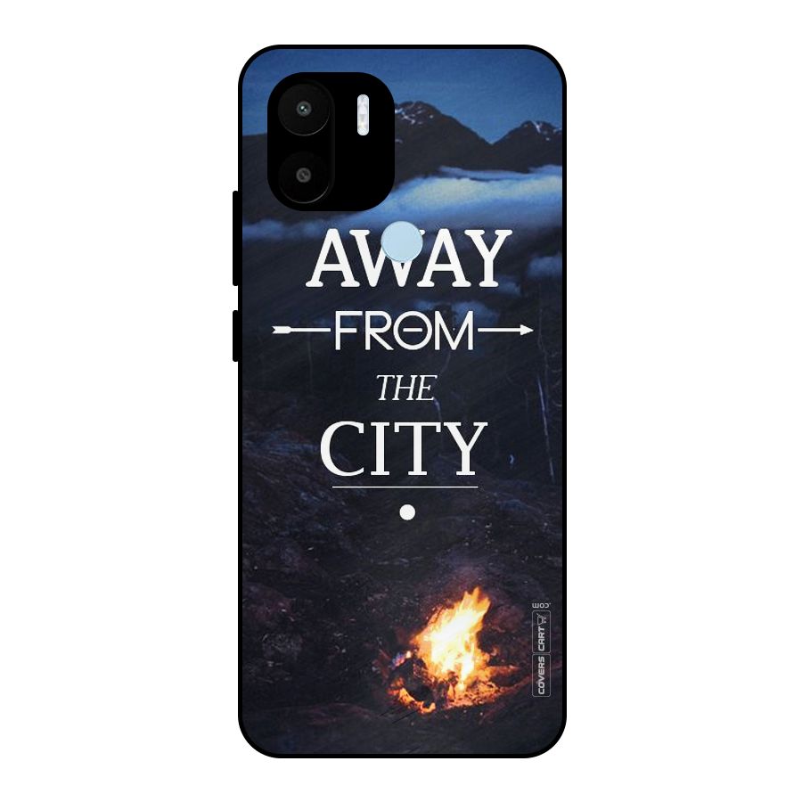 Away From City Metal Back Case for Redmi A1+