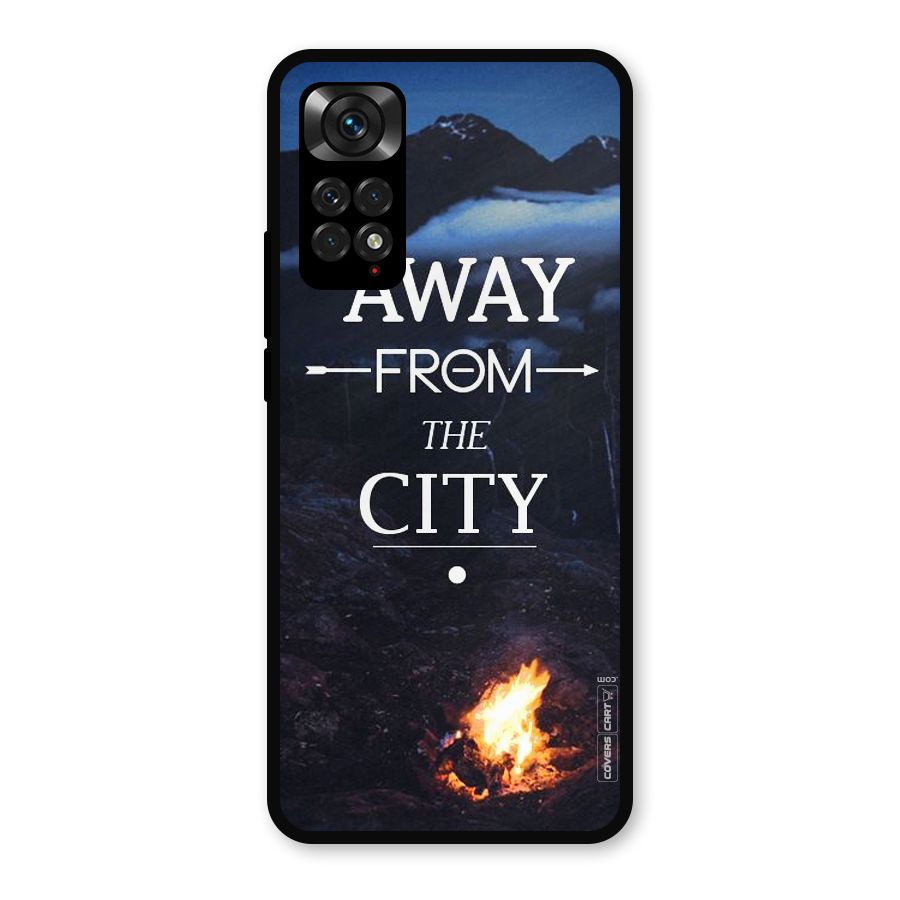 Away From City Metal Back Case for Redmi Note 11s