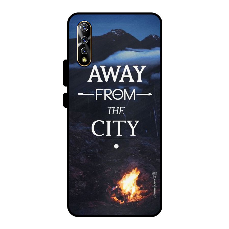 Away From City Metal Back Case for Vivo S1