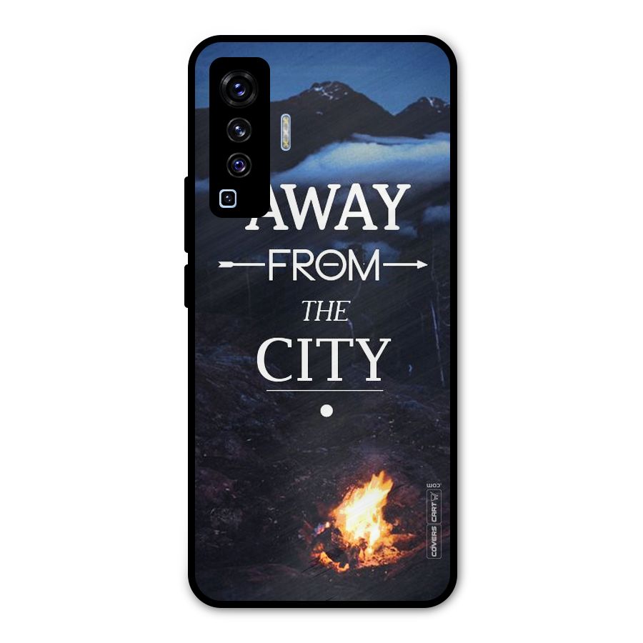 Away From City Metal Back Case for Vivo X50