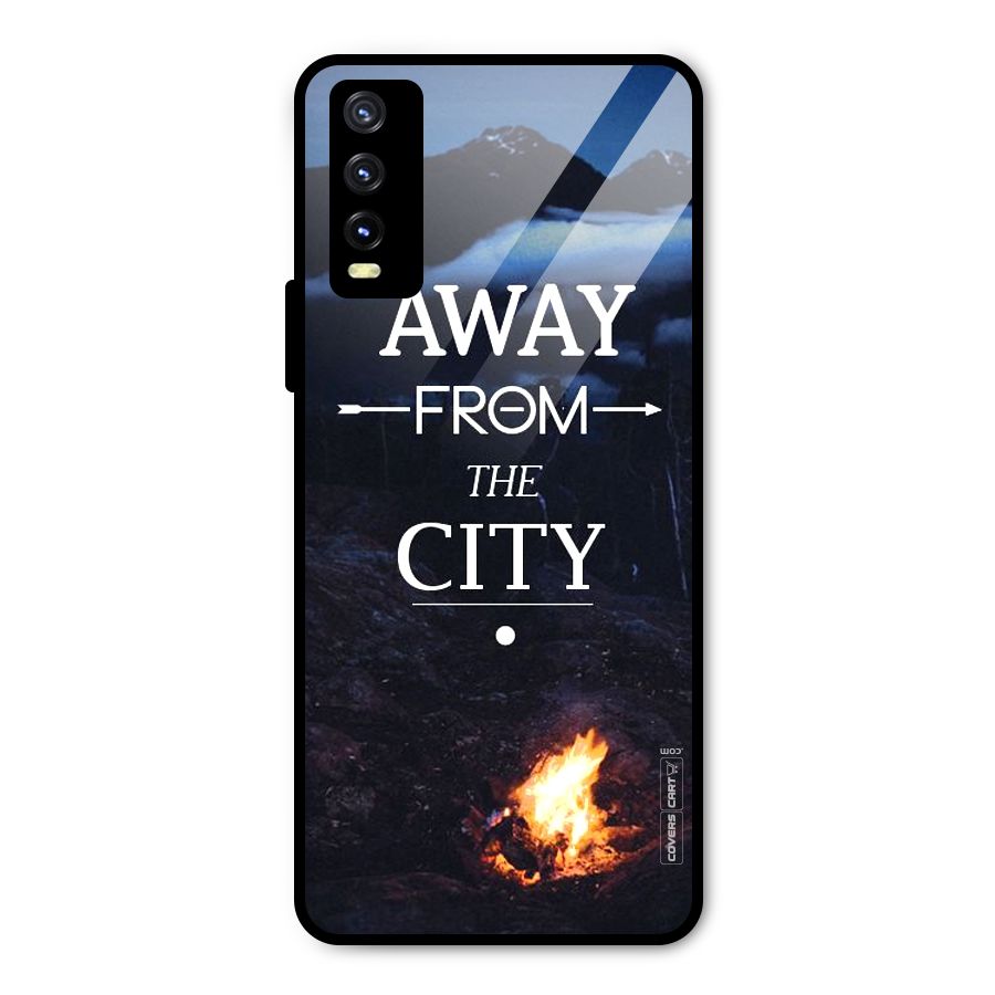 Away From City Metal Back Case for Vivo Y20