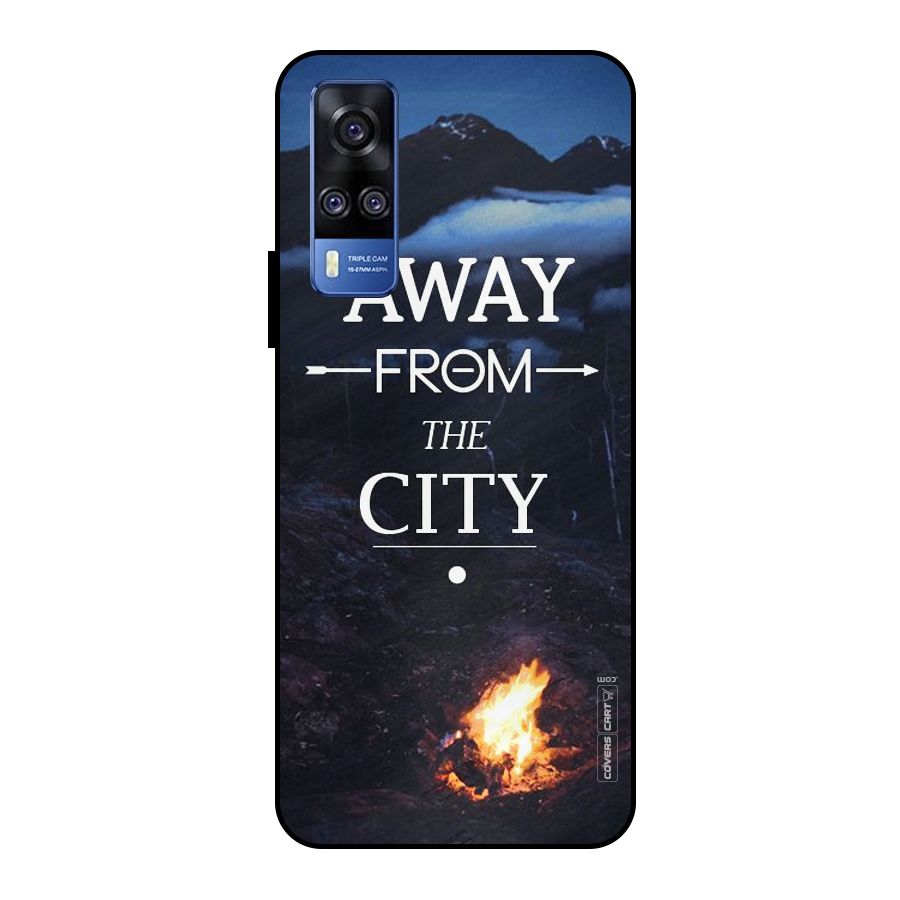 Away From City Metal Back Case for Vivo Y51