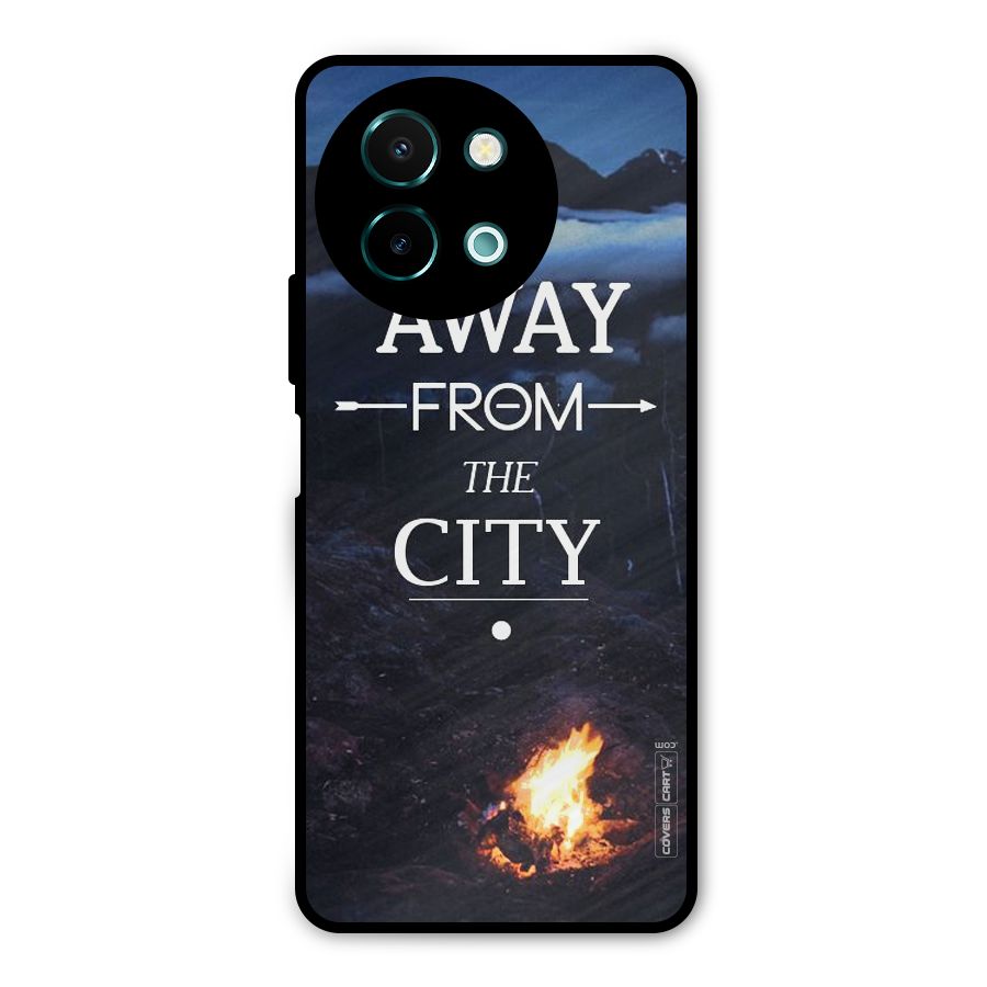 Away From City Metal Back Case for Vivo Y58