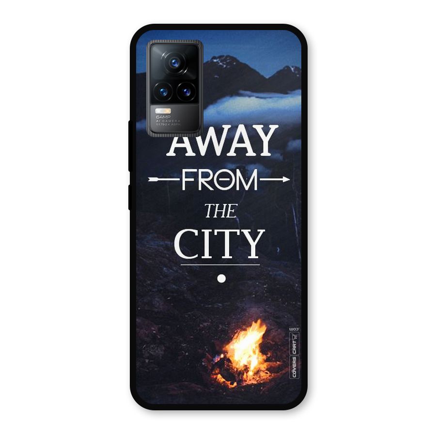 Away From City Metal Back Case for Vivo Y73