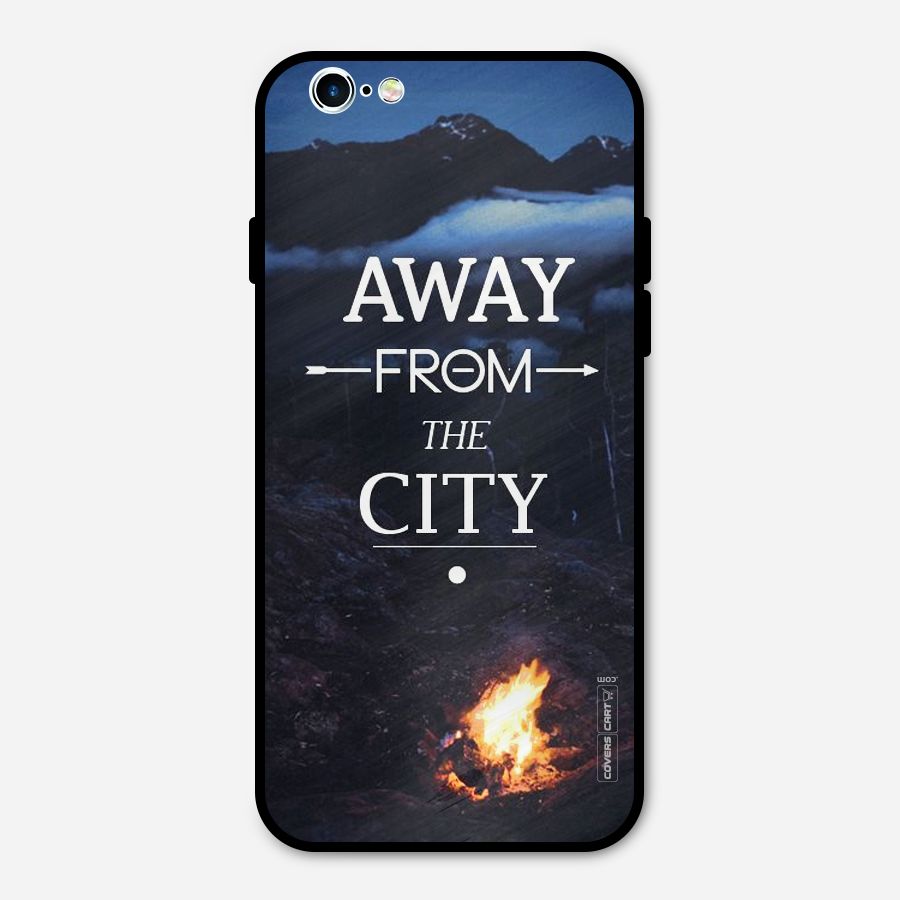 Away From City Metal Back Case for iPhone 6 6s