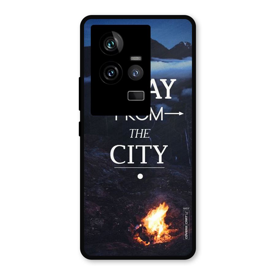 Away From City Metal Back Case for iQOO 11 5G