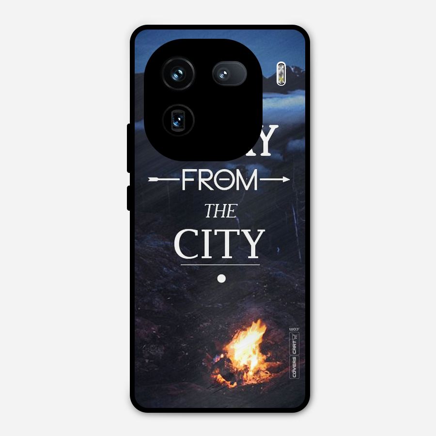 Away From City Metal Back Case for iQOO 12