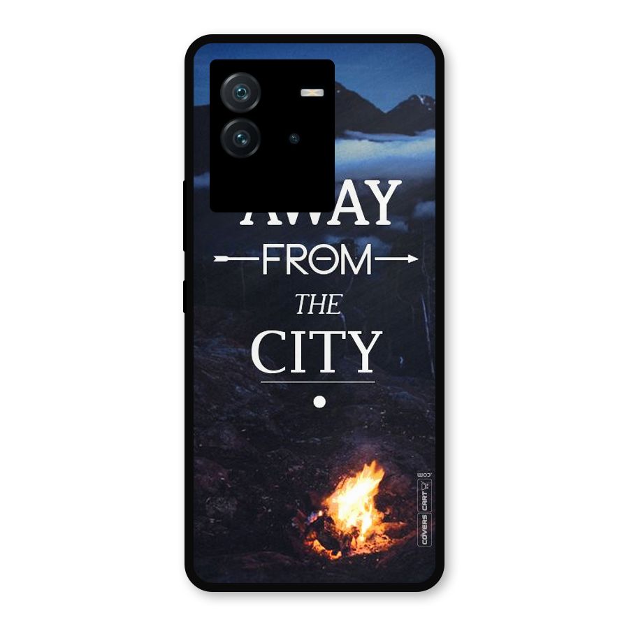 Away From City Metal Back Case for iQOO Neo 6 5G