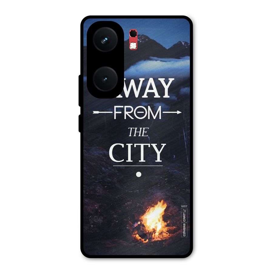 Away From City Metal Back Case for iQOO Neo 9 Pro