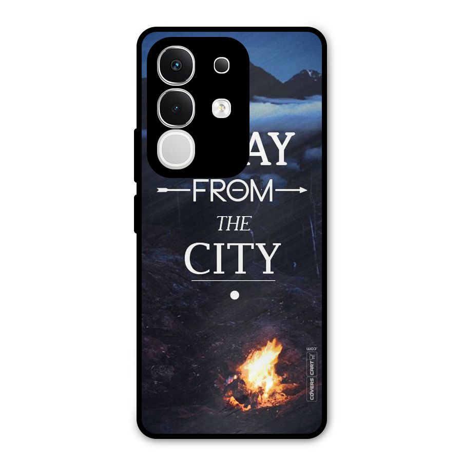 Away From City Metal Back Case for iQOO Z10x