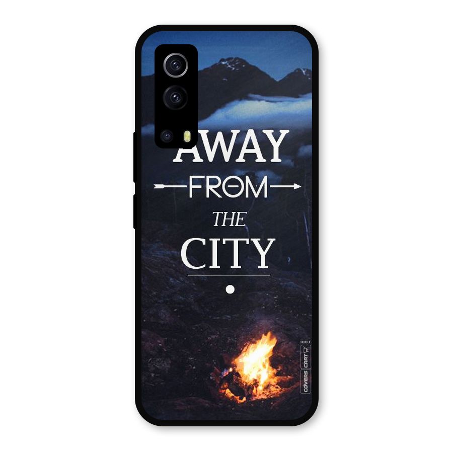 Away From City Metal Back Case for iQOO Z3