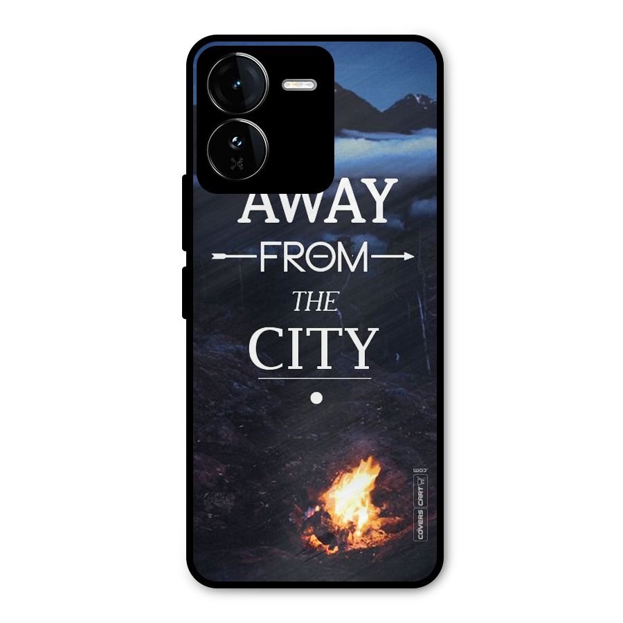 Away From City Metal Back Case for iQOO Z9