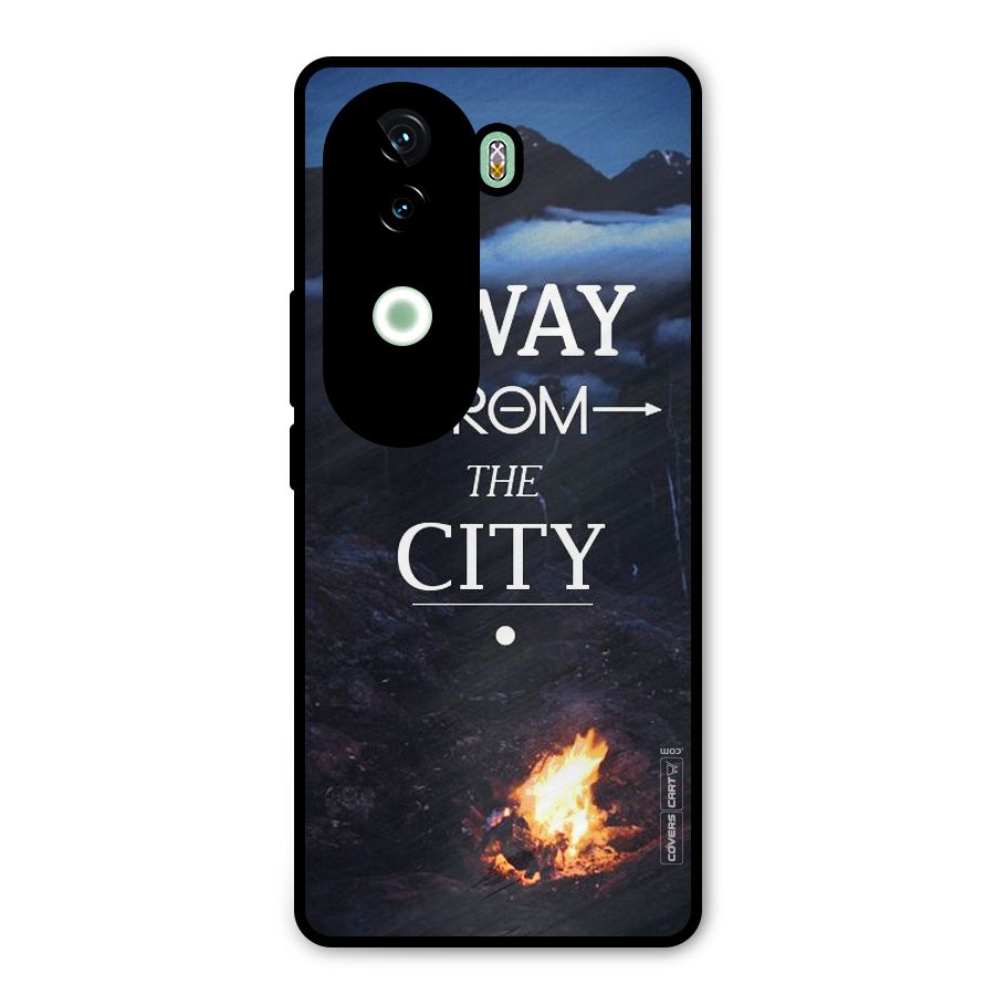 Away From City Metal Back Case for iQOO Z9s