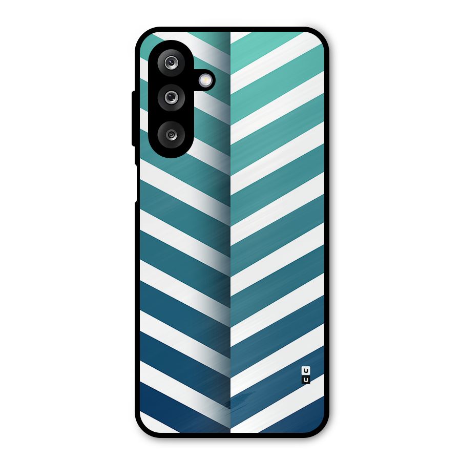 Awesome Angular Stripes Metal Back Case for Galaxy M36