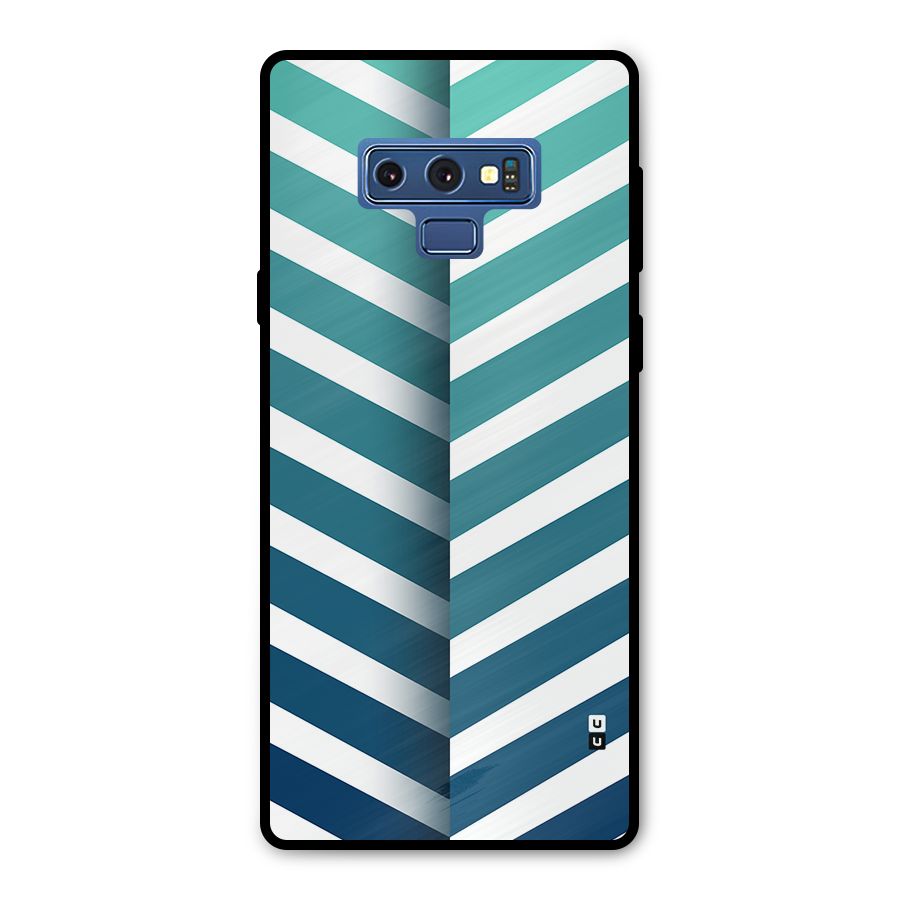 Awesome Angular Stripes Metal Back Case for Galaxy Note 9
