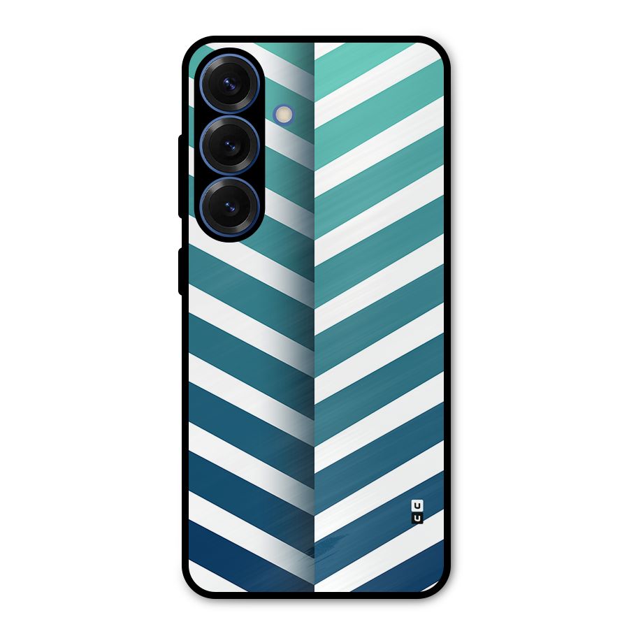 Awesome Angular Stripes Metal Back Case for Galaxy S25