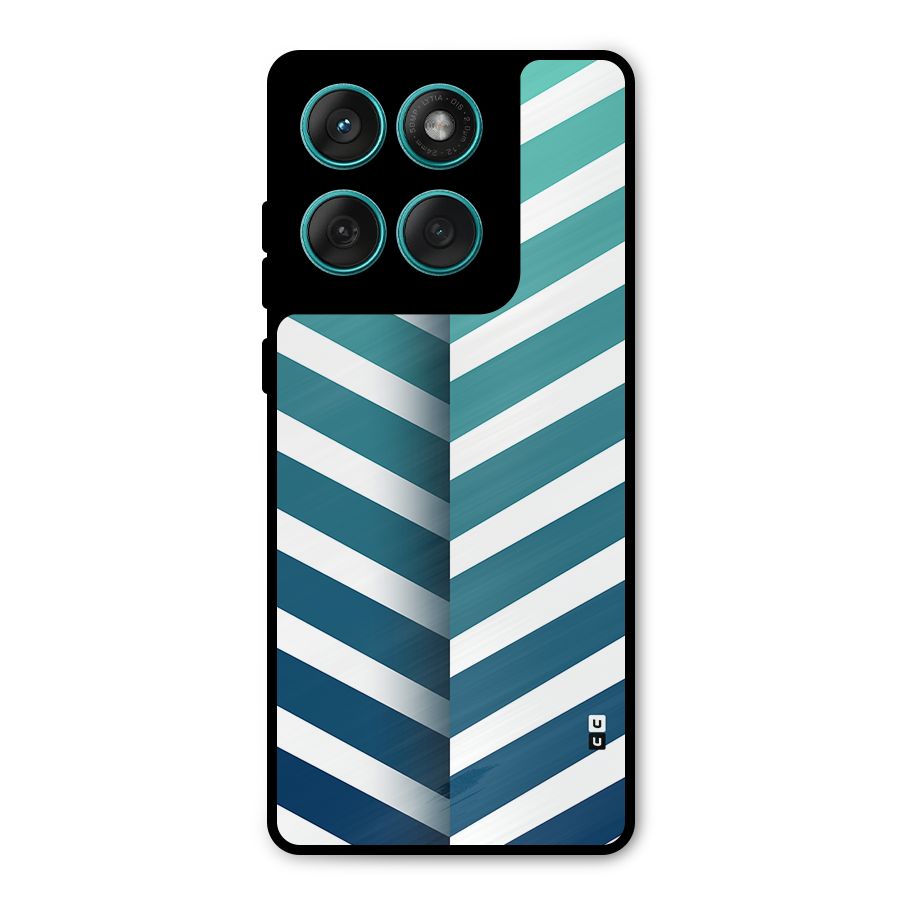 Awesome Angular Stripes Metal Back Case for Motorola Edge 60 Fusion