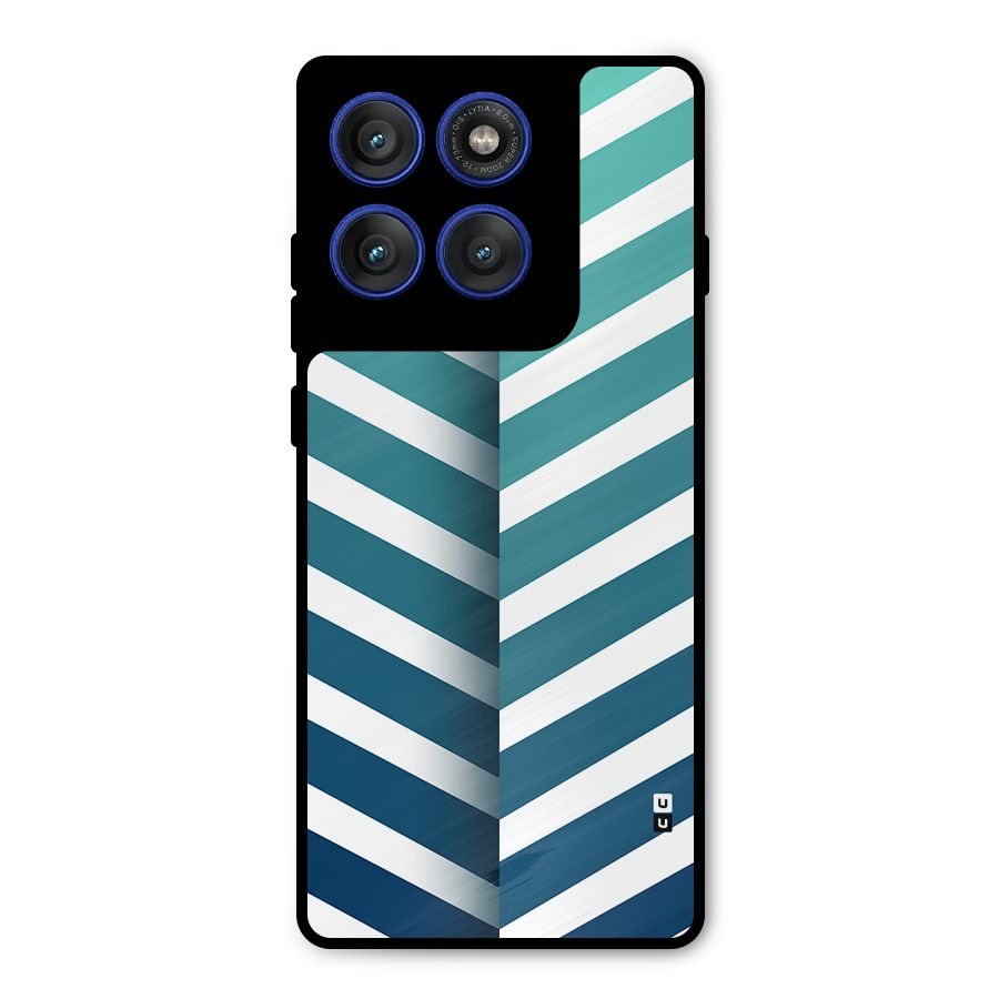 Awesome Angular Stripes Metal Back Case for Motorola Edge 60 Pro