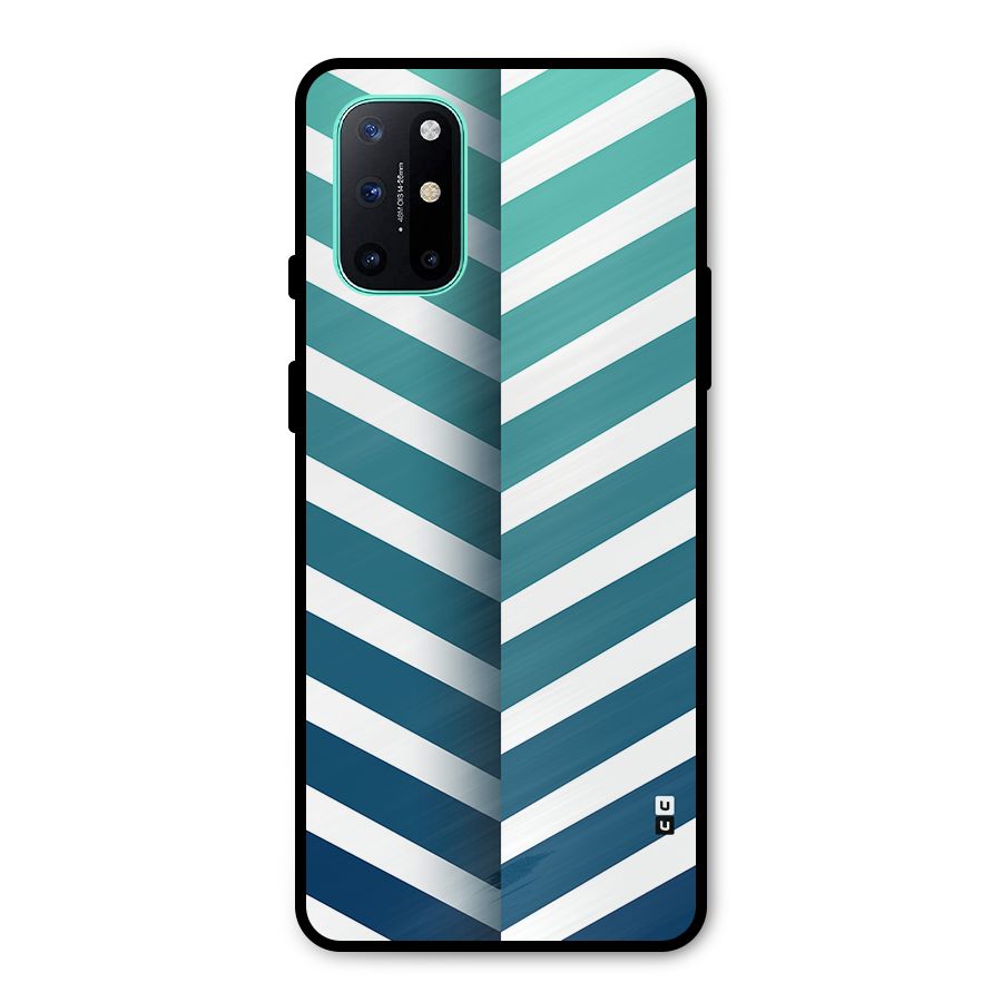 Awesome Angular Stripes Metal Back Case for OnePlus 8T