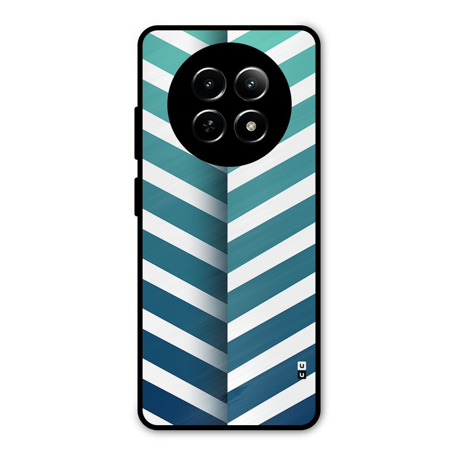Awesome Angular Stripes Metal Back Case for Realme 13