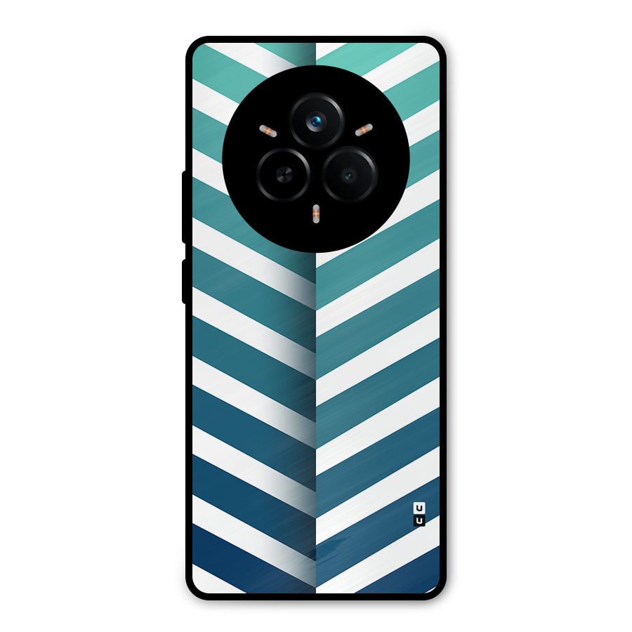 Awesome Angular Stripes Metal Back Case for Realme 14 Pro