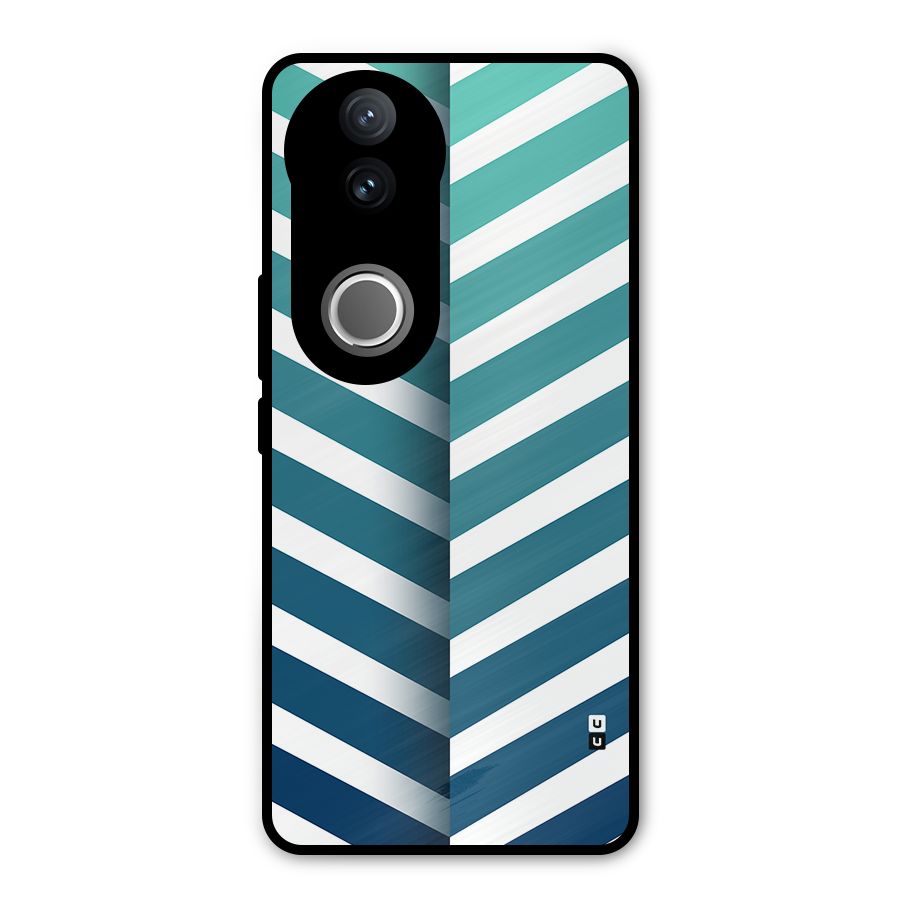 Awesome Angular Stripes Metal Back Case for Vivo V50