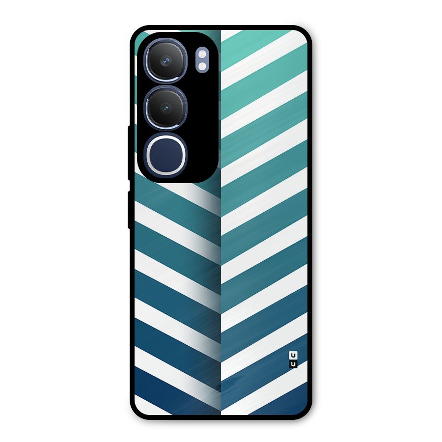 Awesome Angular Stripes Metal Back Case for Vivo Y29