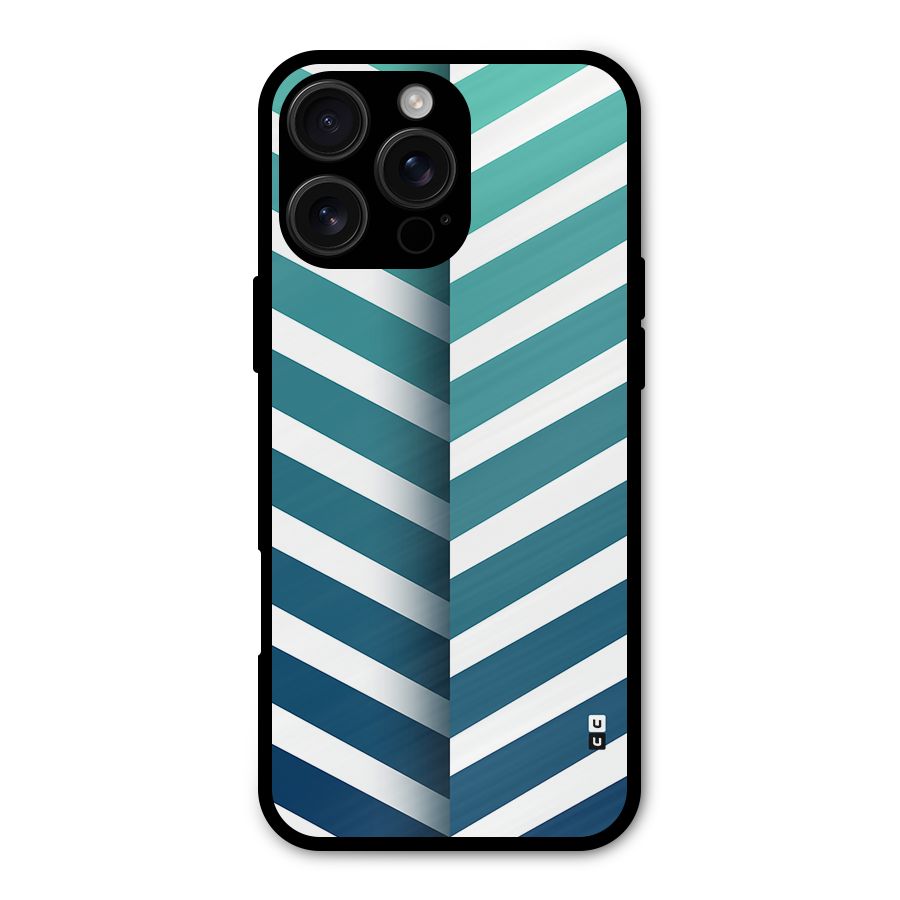 Awesome Angular Stripes Metal Back Case for iPhone 16 Pro Max