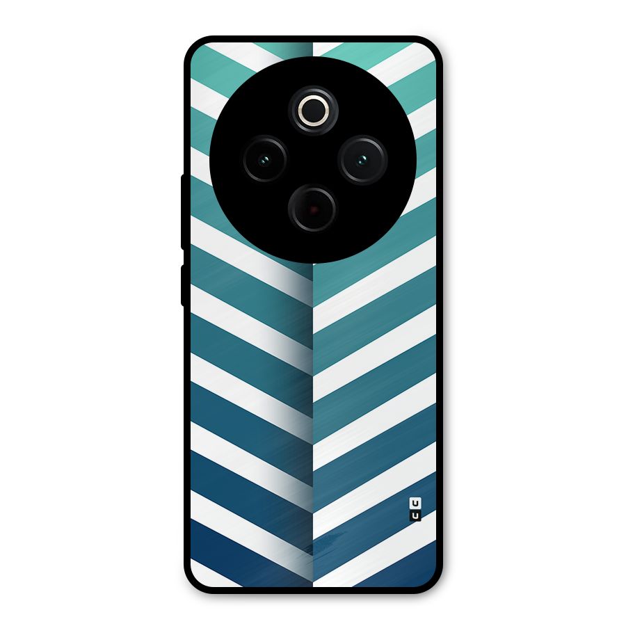 Awesome Angular Stripes Metal Back Case for iQOO Z10
