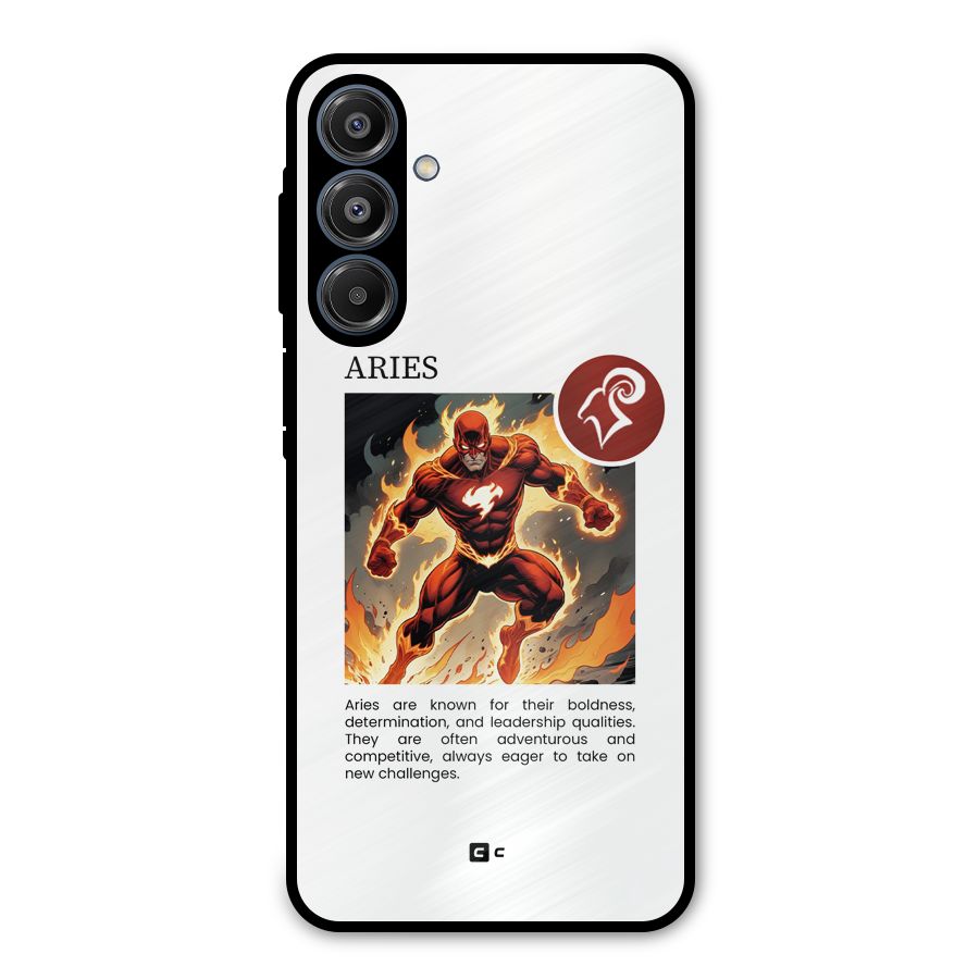 Awesome Aries Metal Back Case for Galaxy A16 5G