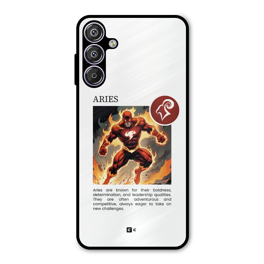 Awesome Aries Metal Back Case for Galaxy M15