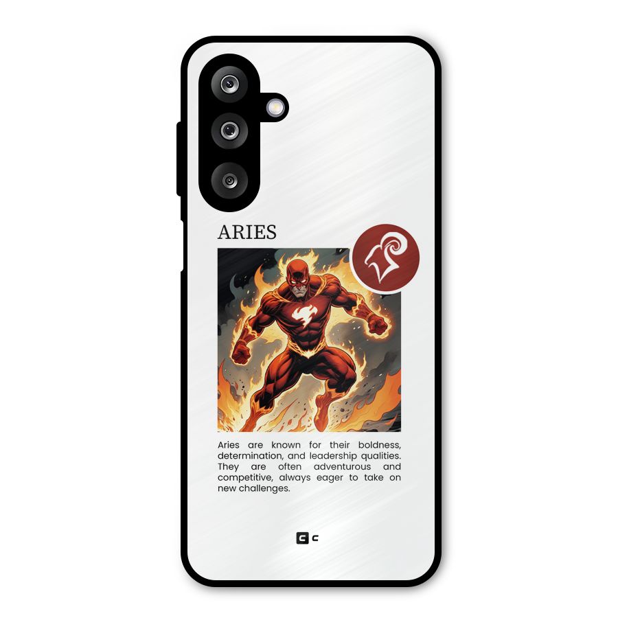 Awesome Aries Metal Back Case for Galaxy M36