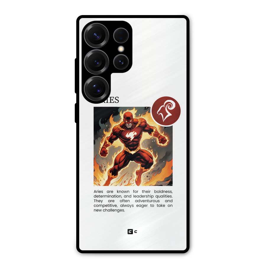 Awesome Aries Metal Back Case for Galaxy S25 Ultra