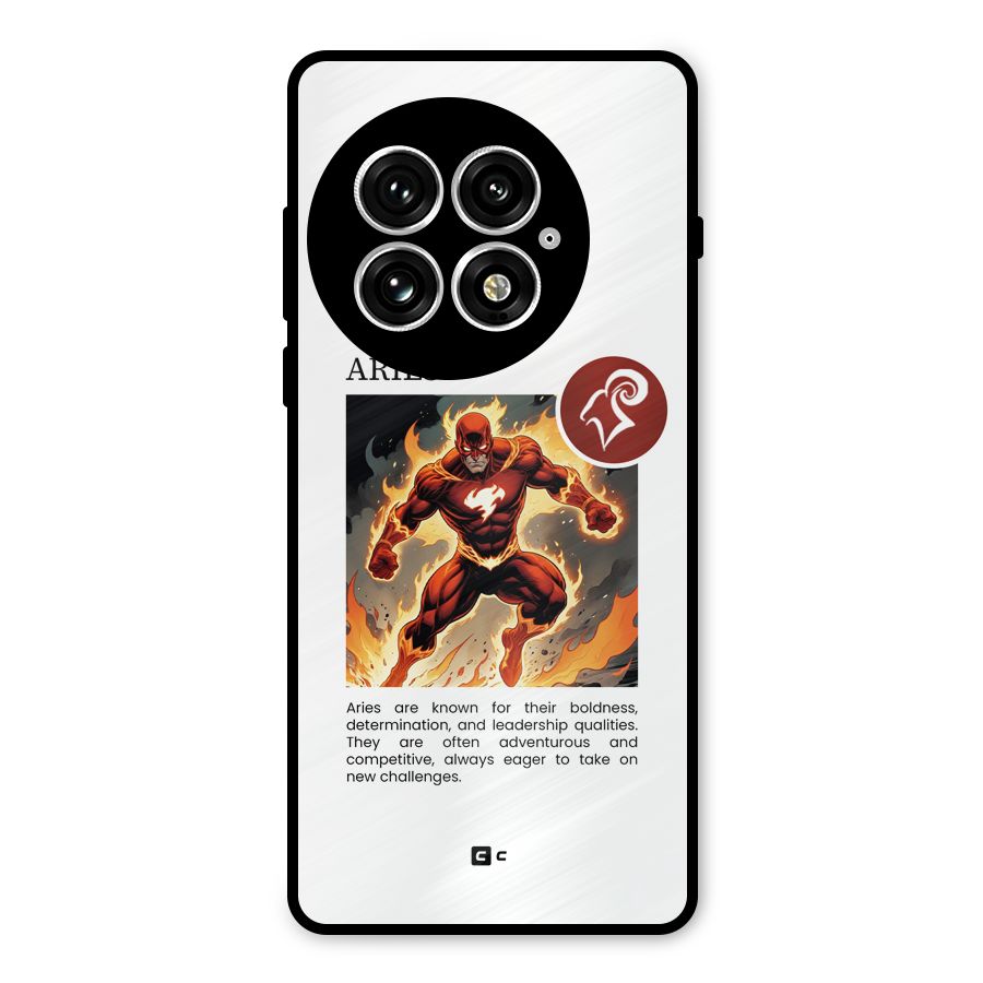 Awesome Aries Metal Back Case for OnePlus 13