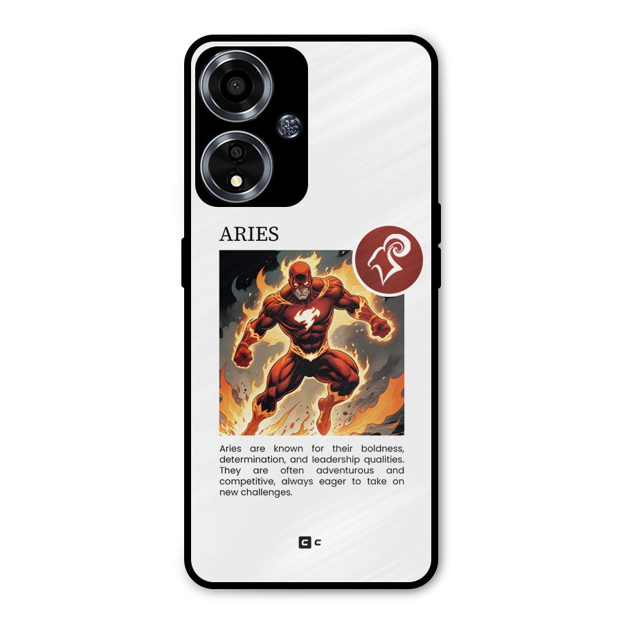 Awesome Aries Metal Back Case for Oppo A59