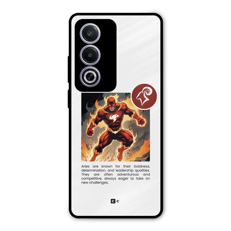 Awesome Aries Metal Back Case for Oppo K12x