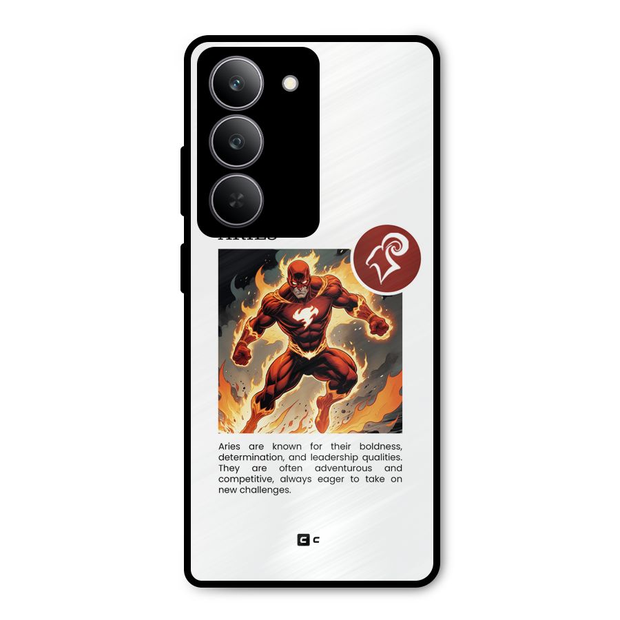 Awesome Aries Metal Back Case for Realme 14x